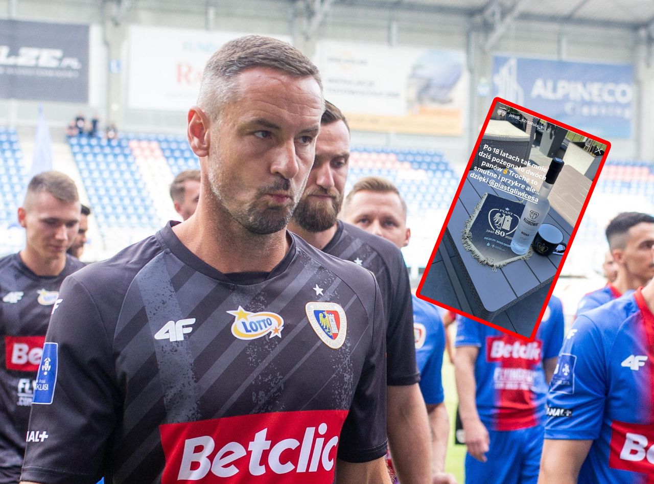 Bramkarz Piasta Gliwice żegna się w kontrowersyjny sposób