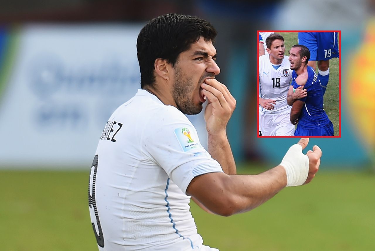 Suárez ugryzł Chielliniego na MŚ 2014 i dostał rekordowy zakaz gry