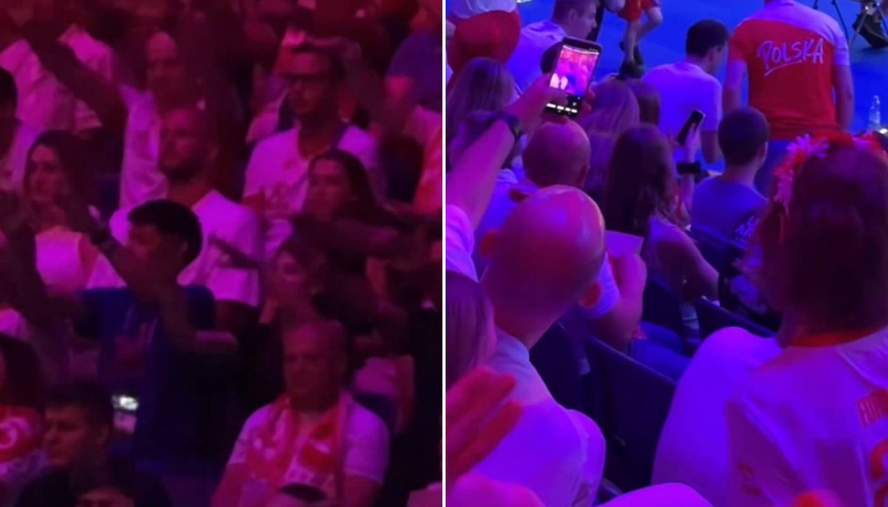 Special Guest in the Stands as Poland Played Belgium in Gliwice
