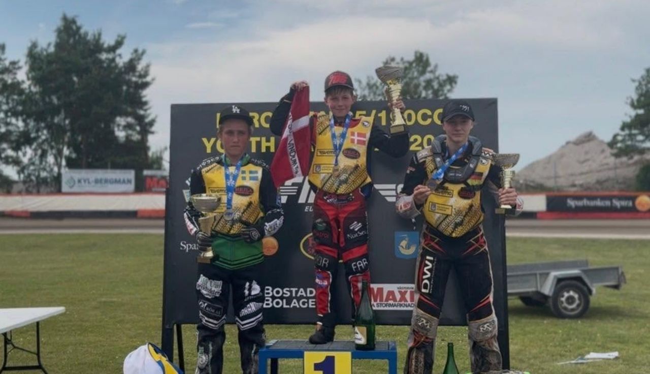 Simon Jul Vindum z Danii wygrał Puchar Europy żużlowego juniorów w Vastervik