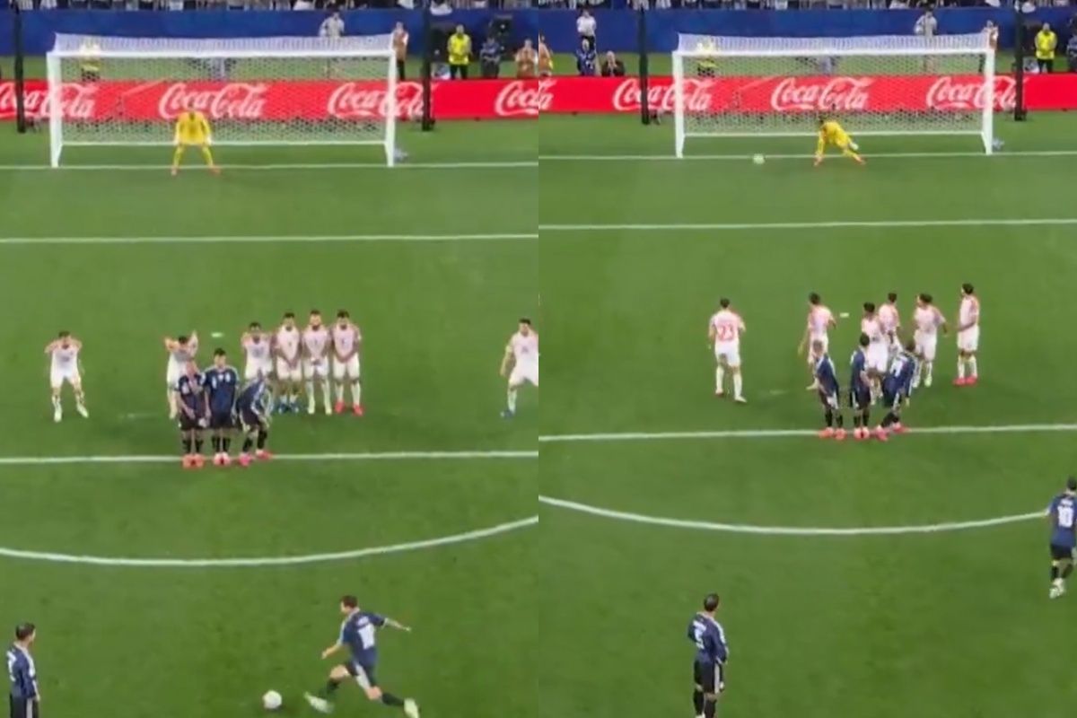 Bramkarz tylko stał. Tak Messi strzelił z rzutu wolnego