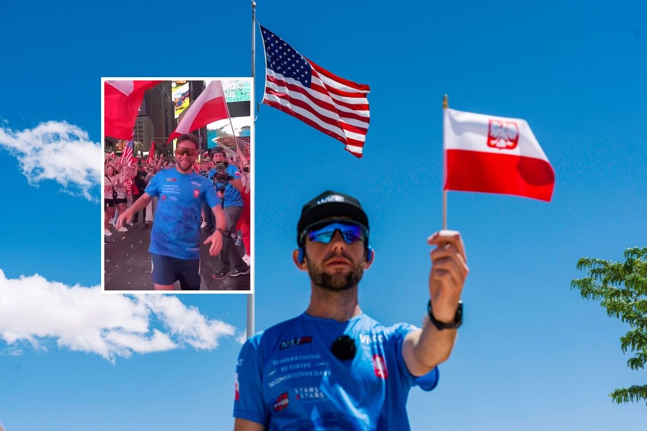 Polak Tomasz Sobania pobił rekord świata: 50 maratonów w 50 stanach w 49 dni