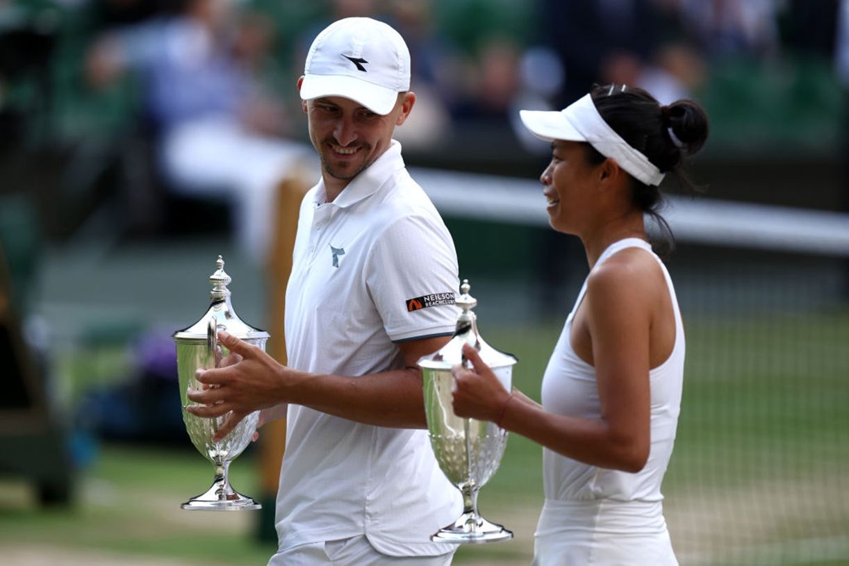 Jan Zieliński pairs with Hsieh Su-Wei again to defend Wimbledon mixed doubles title