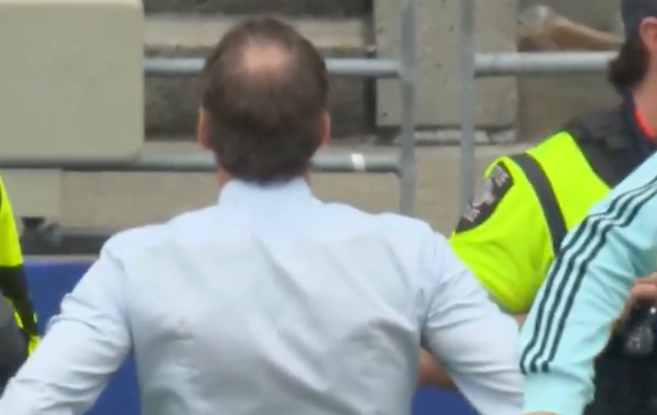 Trener Belgii Rudi Garcia nie mógł patrzeć na rzut karny decydujący o losach mundialu