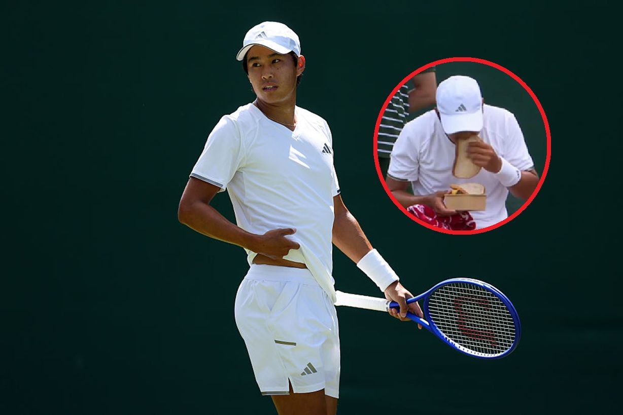 Fucsovics pokonał Tiena na Wimbledonie; Amerykanin jadł na korcie