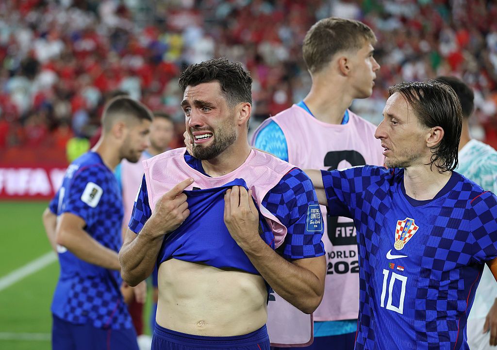 Jego łzy widział cały świat. Modrić natychmiast okazał mu wsparcie