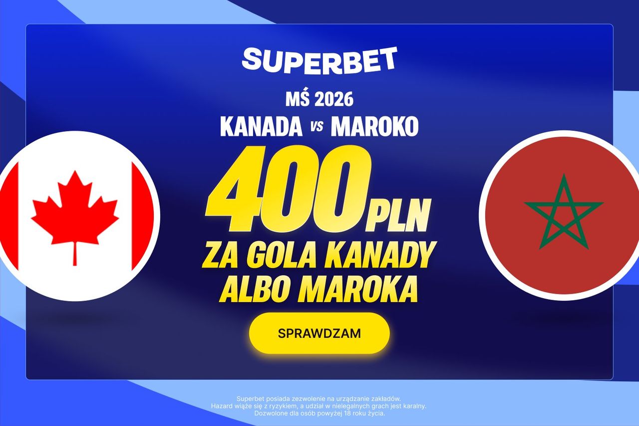 Superbet kod promocyjny: kurs 200 na gola Kanady lub Maroko!