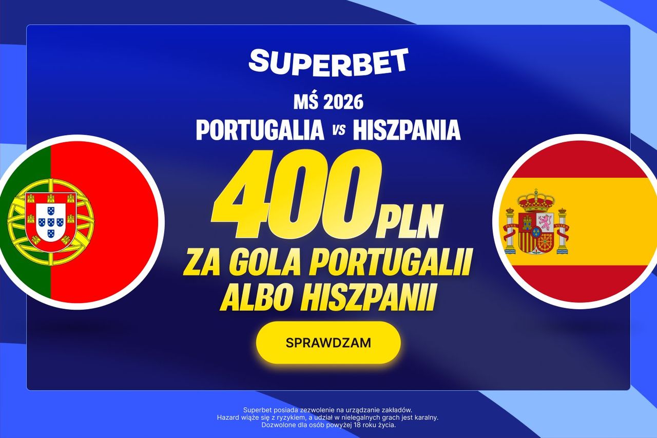 Hit. Kurs 200.00 na gola Portugalii lub Hiszpanii w hicie mundialu