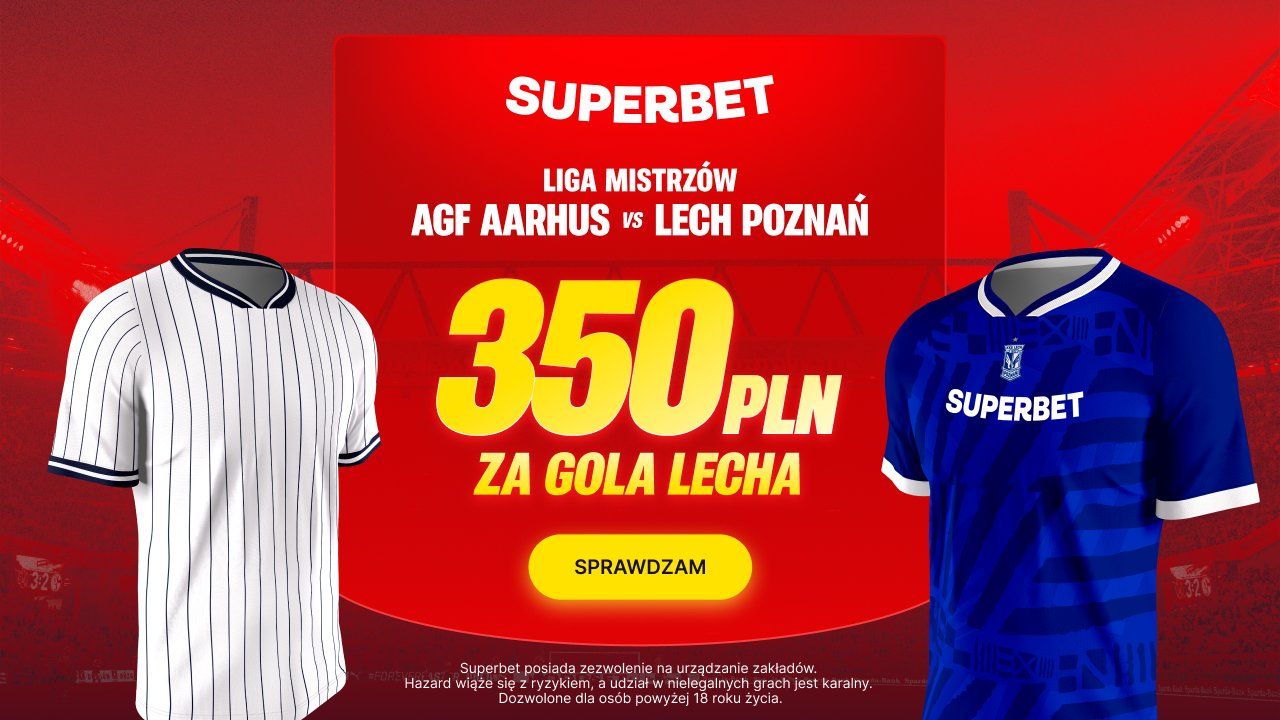 Zgarnij 350 zł za gola Lecha w meczu z Aarhus!