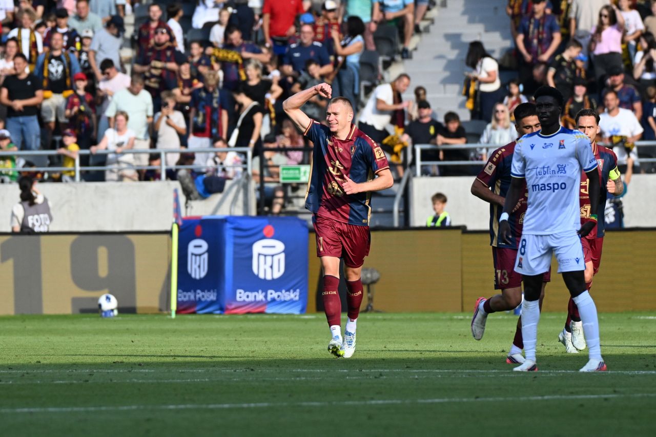 Attila Szalai strzela pierwszy gol w barwach Pogoni Szczecin