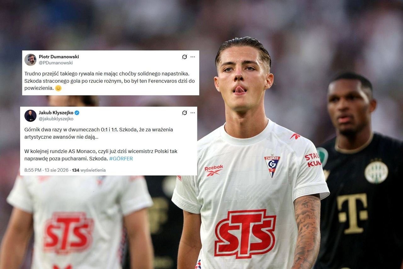 Górnik Zabrze po remisie z Ferencvárosi: "Szkoda" dominuje w dyskusji