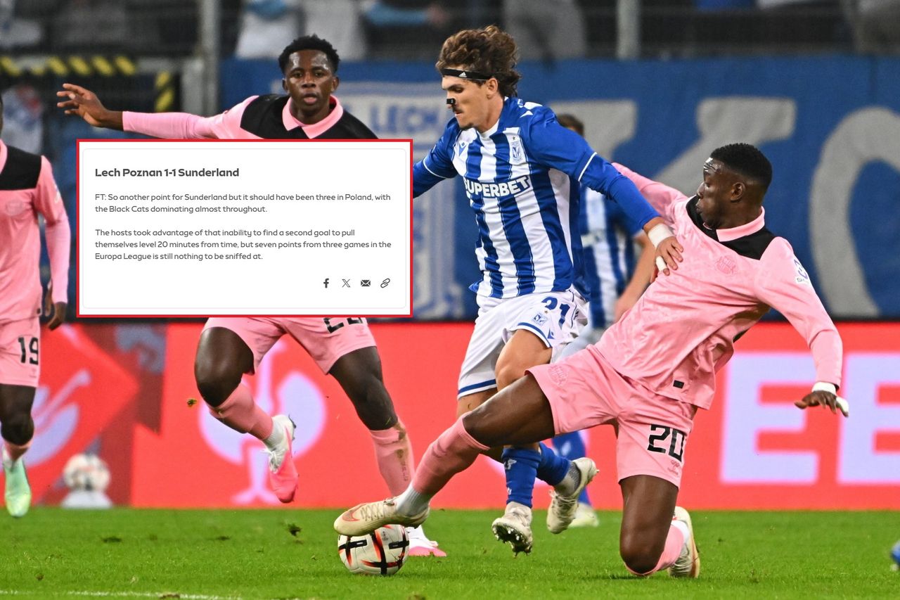 Anglicy piszą o remisie w Poznaniu. "Zmarnowana szansa"