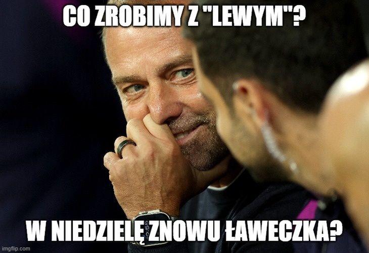 Lewandowski dał Flickowi do myślenia. Memy po wygranej Barcelony w LM