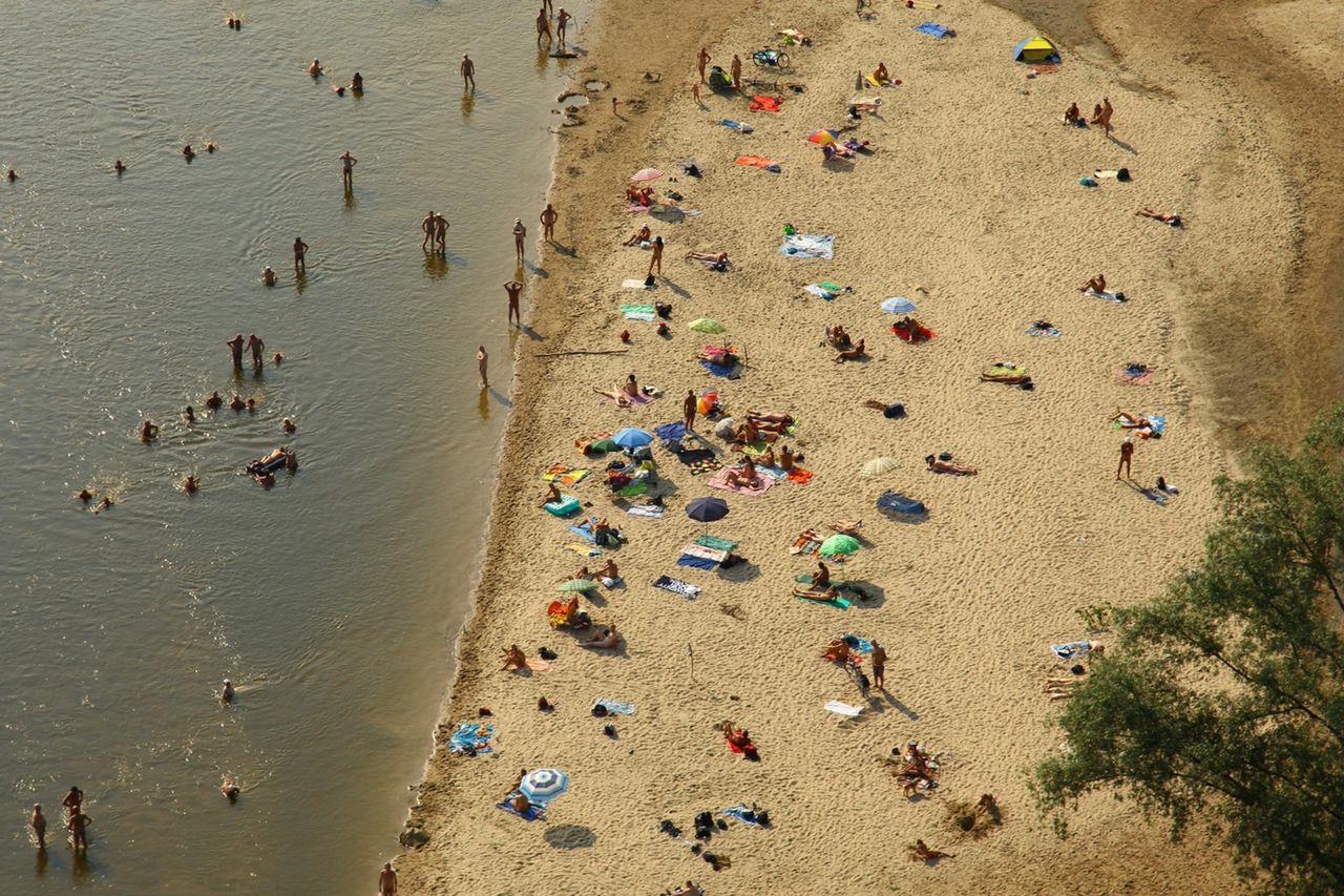 Plaża dla nudystów w Warszawie. Byliśmy tam. W weekend jest tu ponad 200  osób - WP Wiadomości