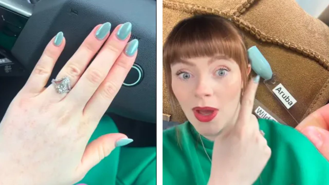 Green or blue? Viral TikTok manicure sparks new color debate echoing ...