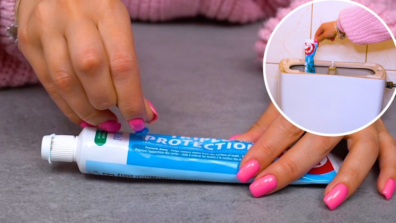 Put Toothpaste into the Tank to Get a Pleasant Smell When Flushing the