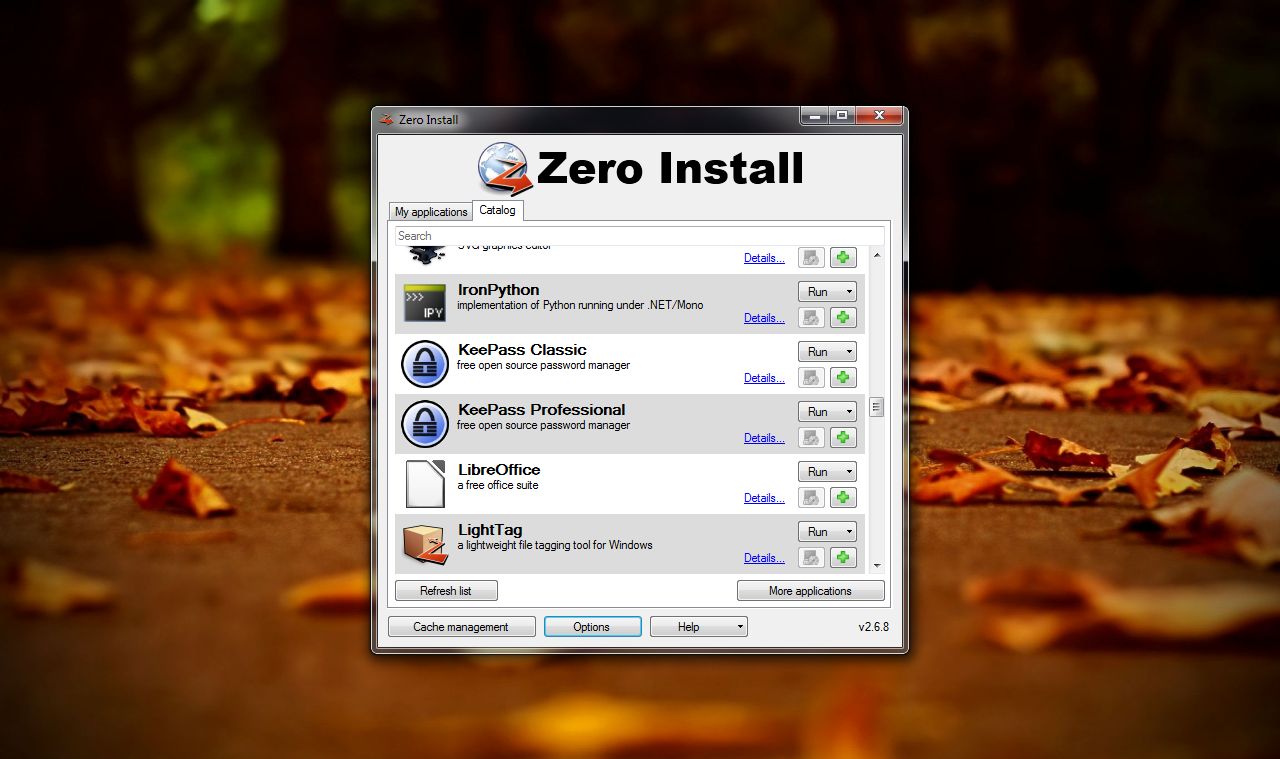 Zero Install 2.25.2 instal