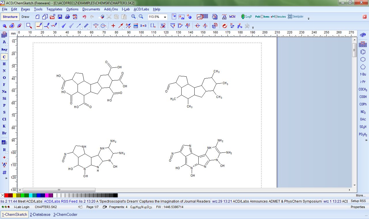 Как вставить формулу из chemsketch в ворд