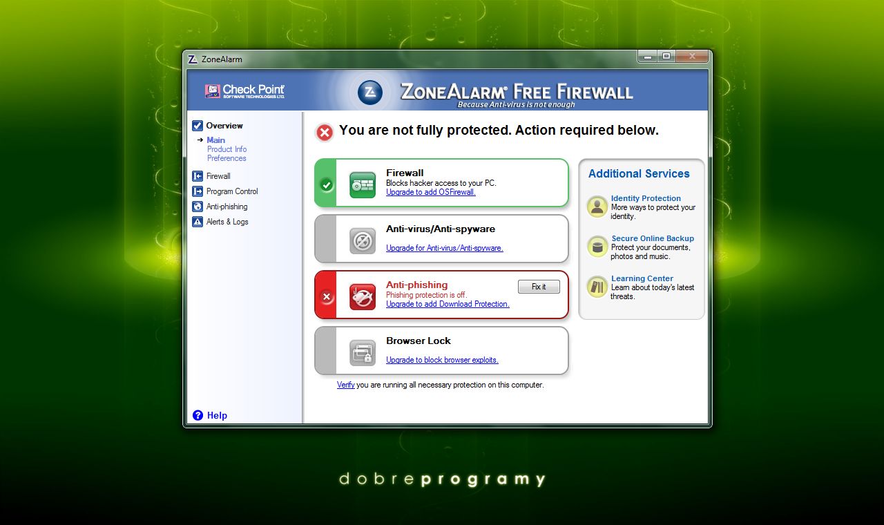 zonealarm free antivirus firewall windows 8