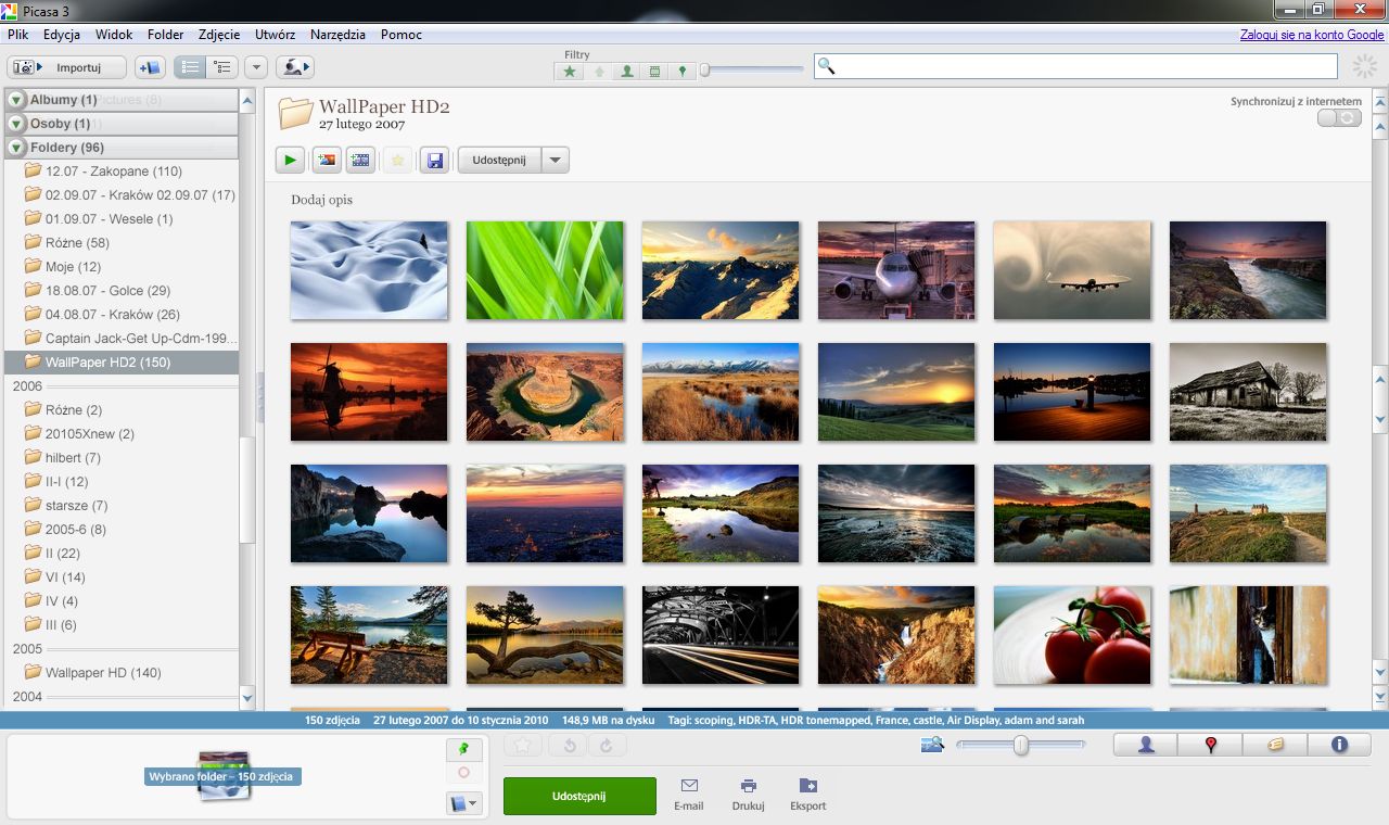 directions for using picasa 3.9