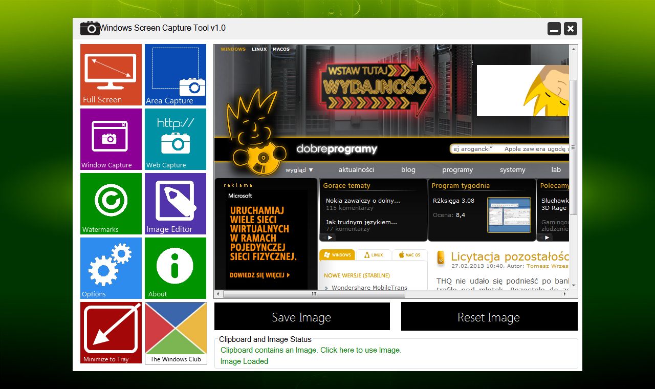 Windows Screen Capture Tool 1 0 Dobreprogramy Windows Screen Capture Tool 1 0 Dobreprogramy