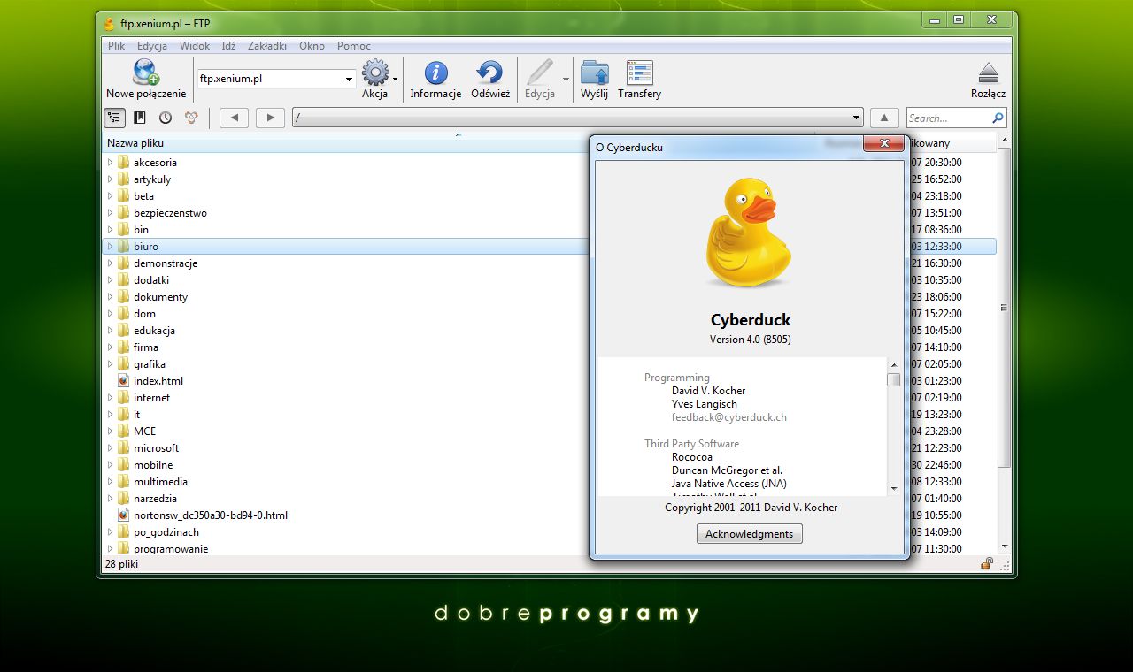 download the new version for windows Cyberduck 8.6.3