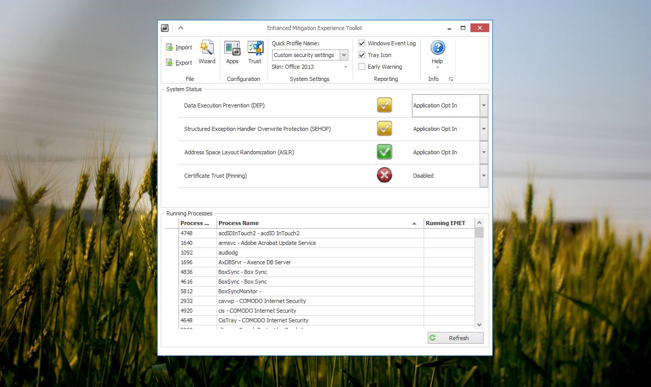 Microsoft の強化された緩和エクスペリエンス ツールキット (EMET) を使用してコンピュータを迅速に保護する