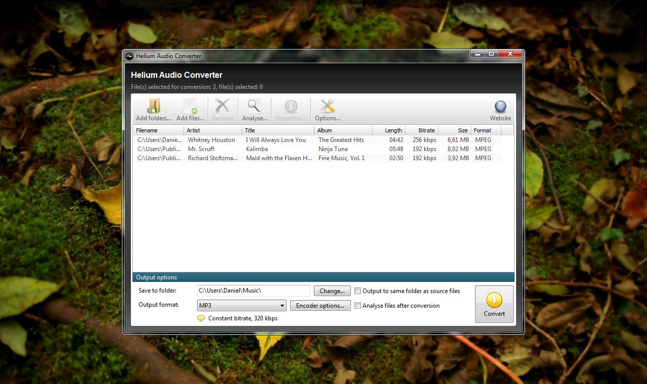 helium converter for windows