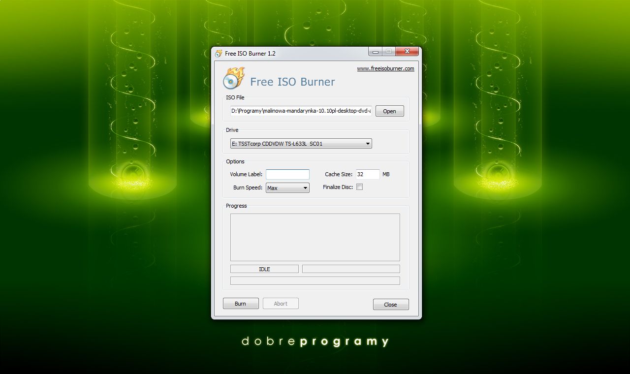 Free ISO Burner 1.22 dobreprogramy