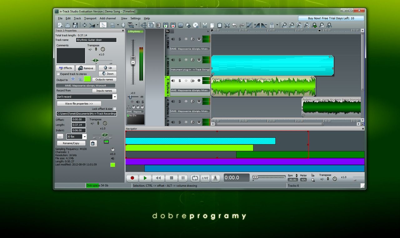 download the new version for windows n-Track Studio 9.1.8.6961