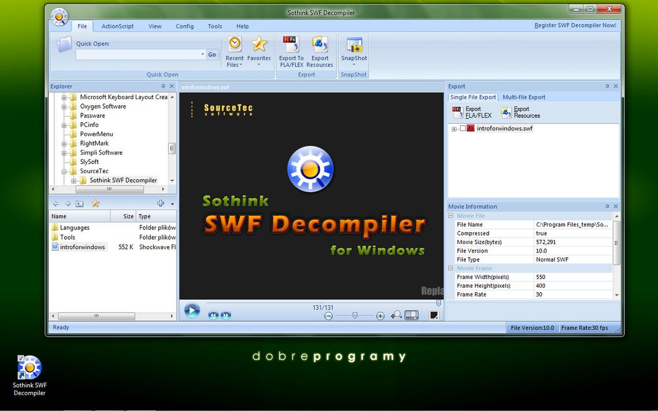 sothink swf decompiler tutorial