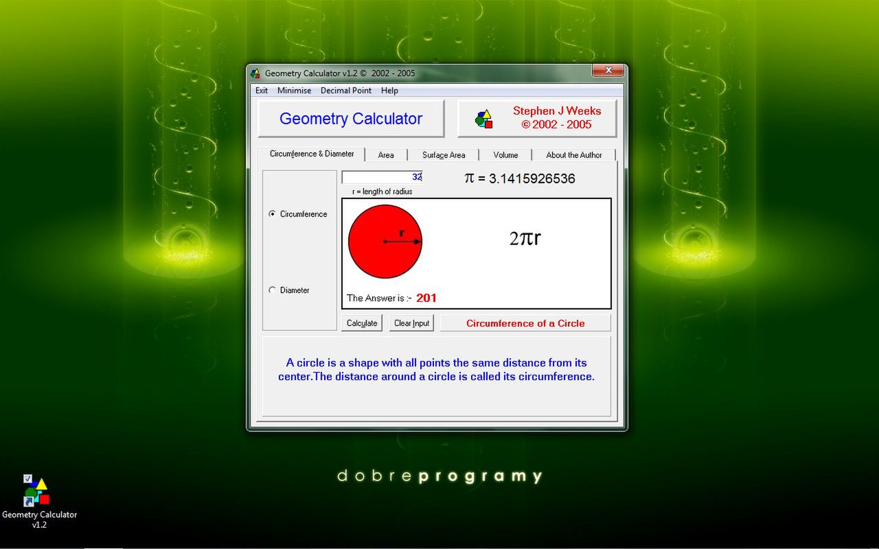 Geometry Calculator 1.2 dobreprogramy