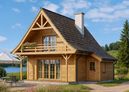 Zdjęcie 1 projektu Chatka drewniana WAH1156