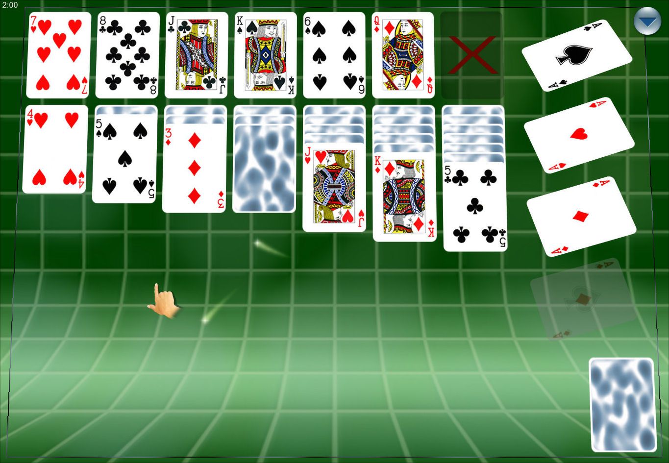klondike solitaire forever cards are blank in windows 10