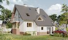 Projekt domu Fiona (1038) - parterowy z poddaszem dom o powierzchni 103,90 m², dach dwuspadowy - ujęcie 3