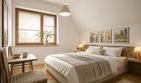 Projekt domu Krab (377) - parterowy z poddaszem dom o powierzchni 92,90 m², dach dwuspadowy - ujęcie 8