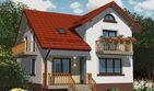 Projekt domu APS 007 - parterowy z poddaszem dom o powierzchni 135,90 m², dach czterospadowy - ujęcie 2