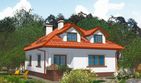 Projekt domu APS 019 - parterowy z poddaszem dom o powierzchni 186,30 m², dach kopertowy - ujęcie 2