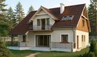 Projekt domu HG-C1A - parterowy z poddaszem dom o powierzchni 129,30 m², dach dwuspadowy - ujęcie 2