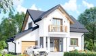 Projekt domu APS 094 - parterowy z poddaszem dom o powierzchni 111,10 m², dach dwuspadowy - ujęcie 2