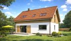 Projekt domu TK55 - parterowy z poddaszem dom o powierzchni 122,80 m², dach dwuspadowy - ujęcie 2