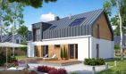 Projekt domu TK58 - parterowy z poddaszem dom o powierzchni 159,52 m², dach dwuspadowy - ujęcie 2