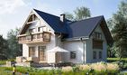 Projekt domu Koliba Grota (1222) - parterowy z poddaszem dom o powierzchni 123,60 m², dach dwuspadowy - ujęcie 4