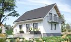 Projekt domu Krab Alfa (1208) - parterowy z poddaszem dom o powierzchni 116,70 m², dach dwuspadowy - ujęcie 3