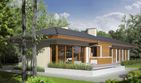 Projekt domu Bil II - parterowy dom o powierzchni 112,68 m², dach kopertowy - ujęcie 2