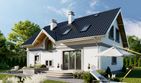 Projekt domu Skarbek (1231) - parterowy z poddaszem dom o powierzchni 118,30 m², dach dwuspadowy - ujęcie 4