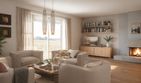 Projekt domu Mlecz (495) - parterowy z poddaszem dom o powierzchni 116,80 m², dach dwuspadowy - ujęcie 4