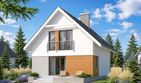 Projekt domu Alicja - parterowy z poddaszem dom o powierzchni 94,65 m², dach dwuspadowy - ujęcie 2