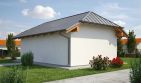 Projekt garażu G96 - Budynek garażowy - parterowy dom o powierzchni 29,40 m², dach naczółkowy - ujęcie 2