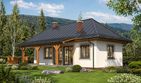 Projekt domu A-113 Dom olchowa - szkieletowy - parterowy dom o powierzchni 102,90 m², dach czterospadowy - ujęcie 3